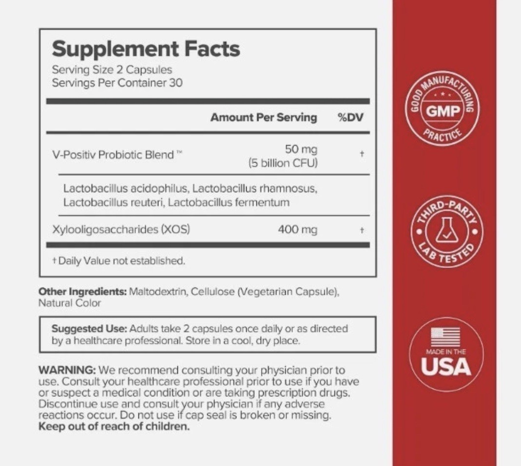 3PACK URO O Positiv Vaginal Probiotics for Women pH Balance w/ Prebiotic