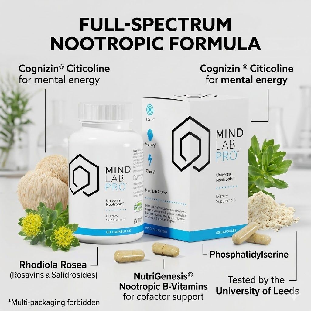 Universal Nootropic Brain Support Capsules 60ct – 2 Pack – Focus & Memory Aid