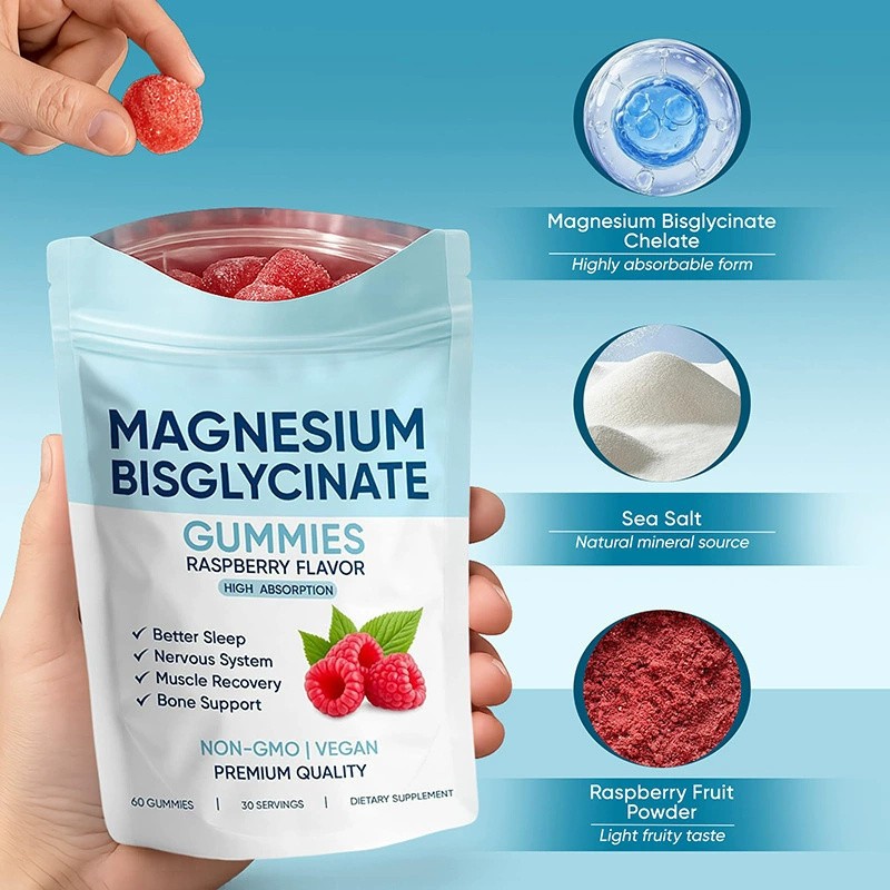 3X Magnesium Bisglycinate Gummies, with 400mg Magnesium Bisglycinate Chelate