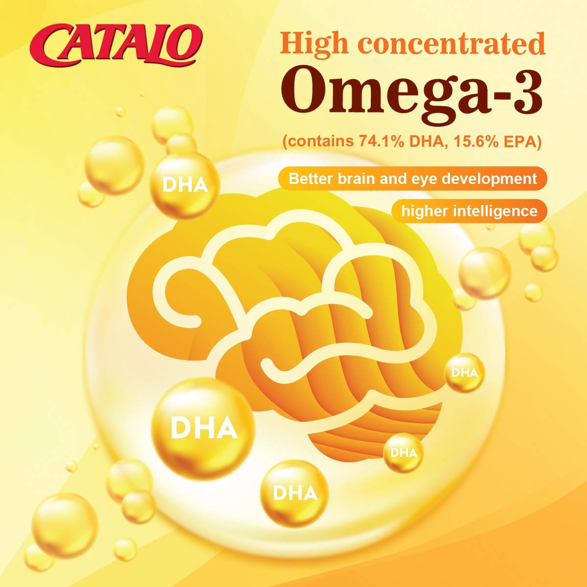 Catalo Childrens Dha Softgels Fish Oil For Kids 200Mg Dha Per Serving Orange