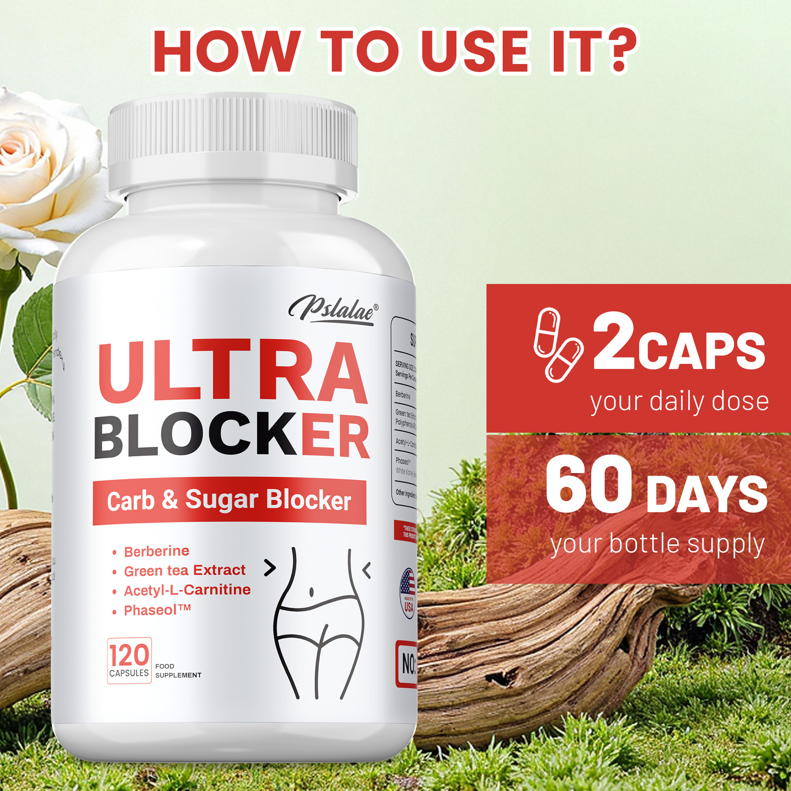 Ultra Blocker Carb & Sugar Blocker – Promote Digestion, Weight Loss, Metabolism
