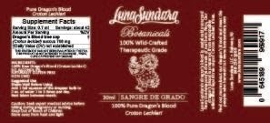 Dragon’s Blood Resin Pure Raw Sangre de Grado 1 Oz Wild Crafted No Alcohol