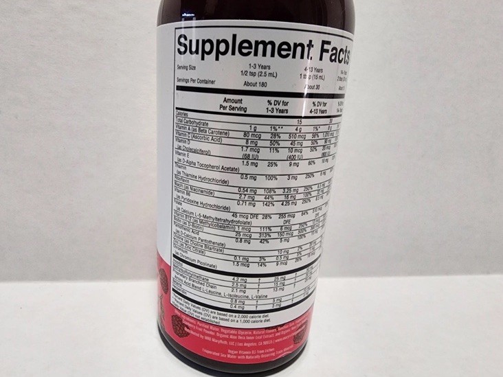 Liquid Morning Multivitamin, Raspberry, 15.22 fl oz (450 ml) Expires 11/2026