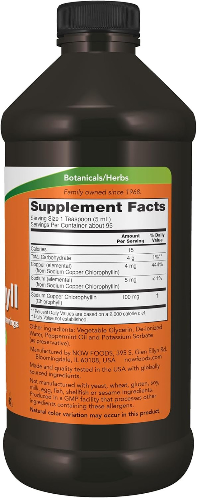 Supplements, Liquid Chlorophyll, Super Concentrated, Internal Deodorizer*,Boost