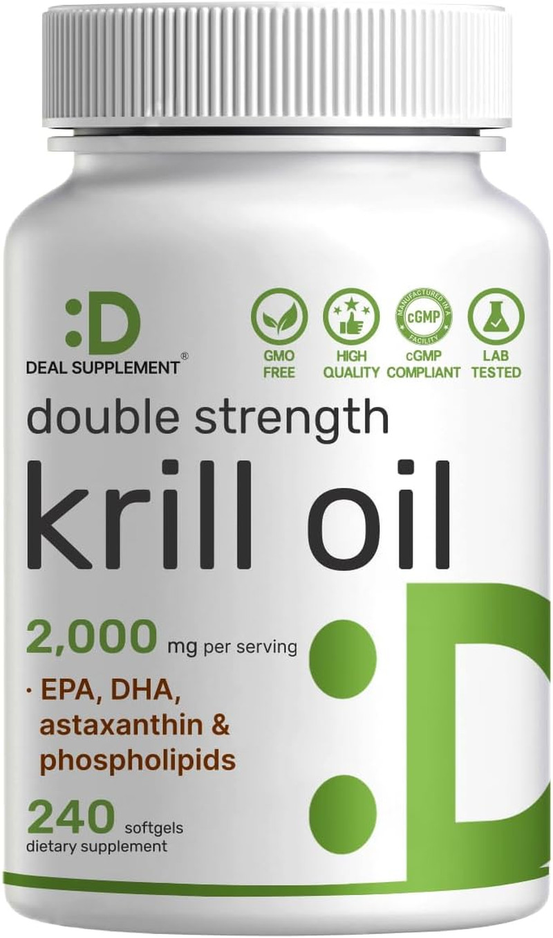 Antarctic Krill Oil 2,000 Mg per Serving, 240 Softgels | Omega-3 with EPA, DH…
