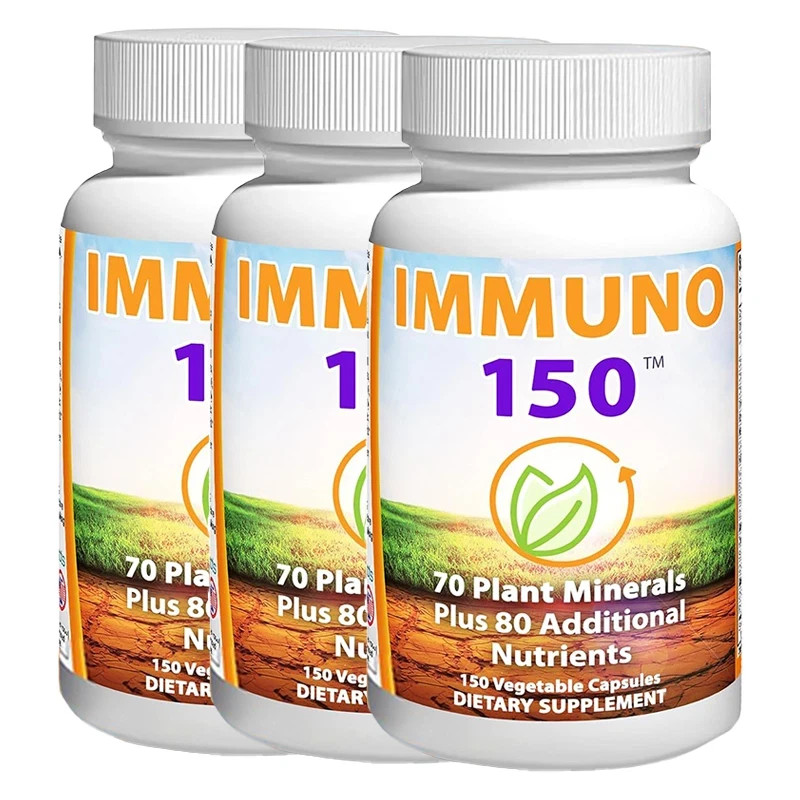 1-3 Pack Immuno 150, Immune Support Supplement, Packed with 70 Plant Minerals