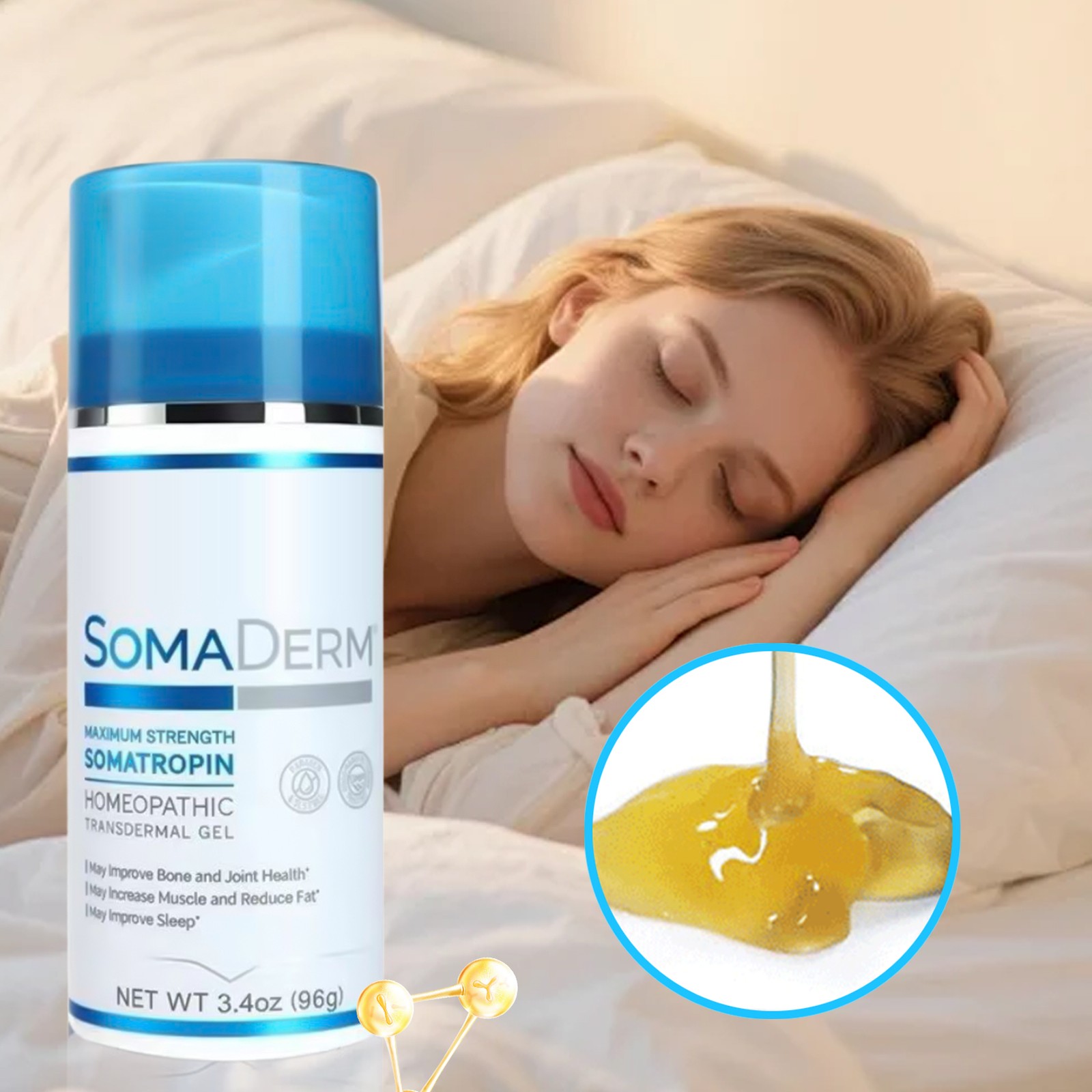Soma Gel Cream 3.4 Ounce Sleep Cream 96g Nighttime Body Cream fresh Unopened Bra