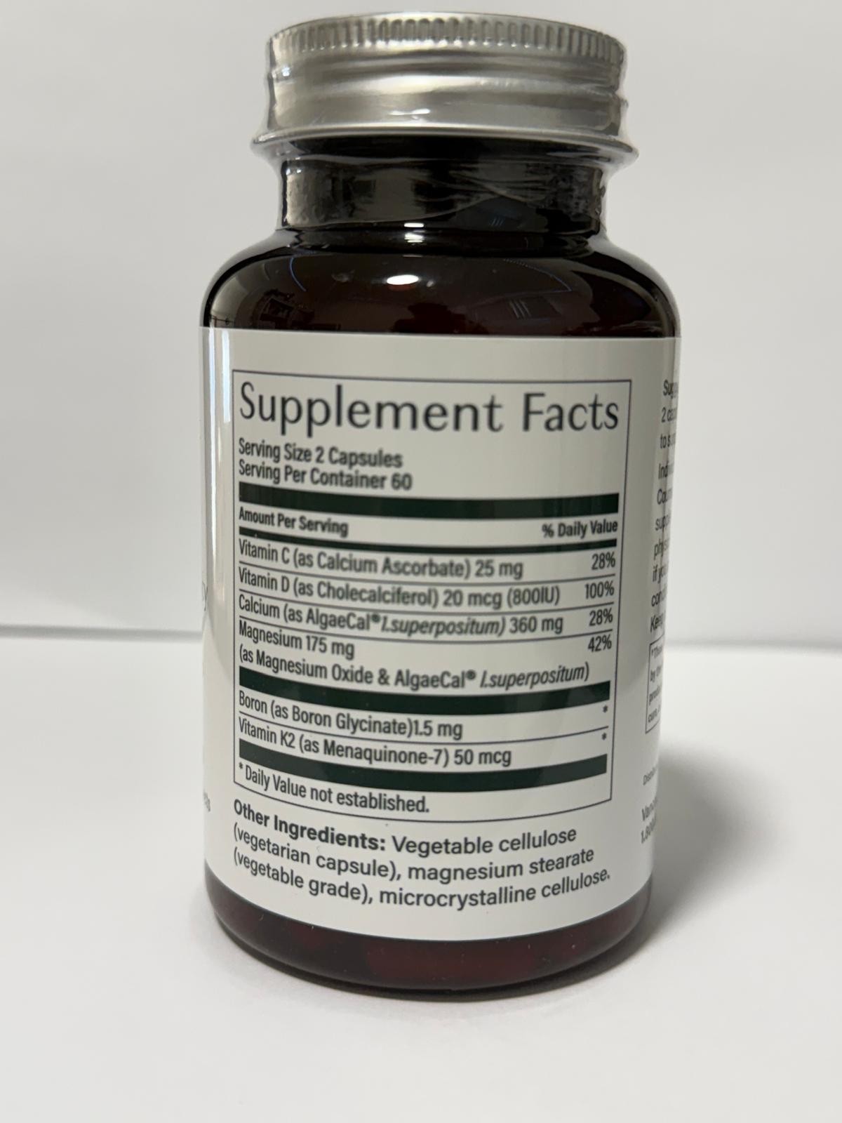 AlgaeCal Plus Dietary Supplement 120 Veggie Caps – Bone Strength Support