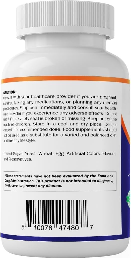 High-Potency Glycine 2000mg – 300 Non-GMO, Gluten-Free Capsules for Adults