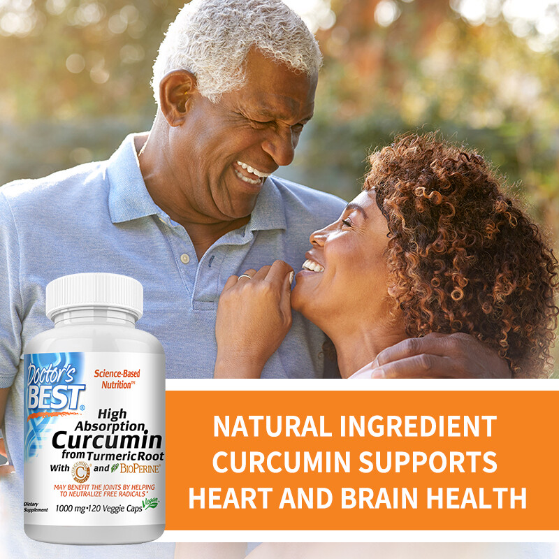 Curcumin Supplement 1000mg – Supports Joint Comfort, Digestion 30/60/120 Caps