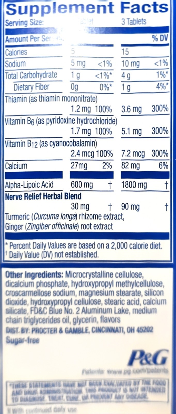 Nervive Nerve Relief, Reduces Nerve Pain & Discomfort, 30 Tablets – EXP 12/2028