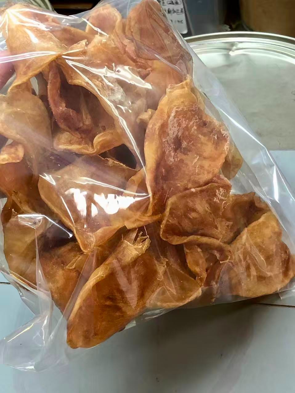 1磅装黄金鸡蛋花胶 1LB/Bag Size S Dried wild caught fish maw-U.S Seller