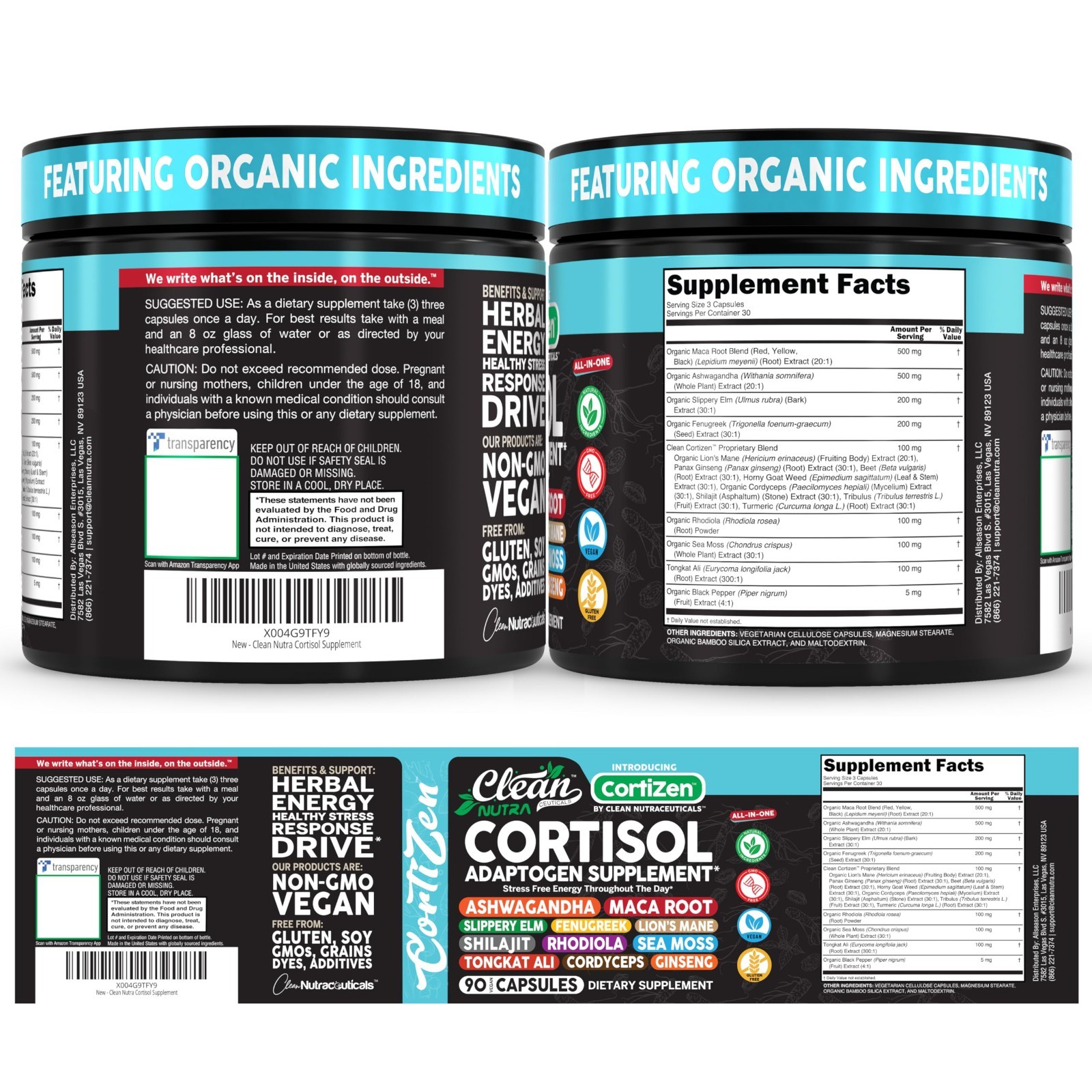 Cortisol Manager Supplements for Women | Maca, Ashwagandha, Detox & Stress Relie