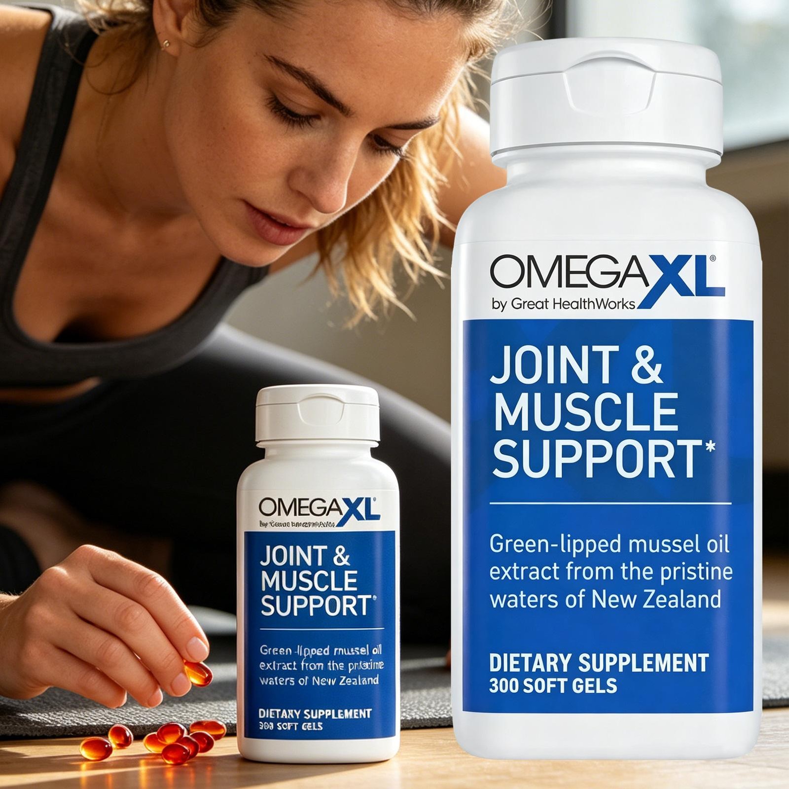 Omega XL 300 Capsules Green Lipped Mussel Joint & Muscle Relief Supplement