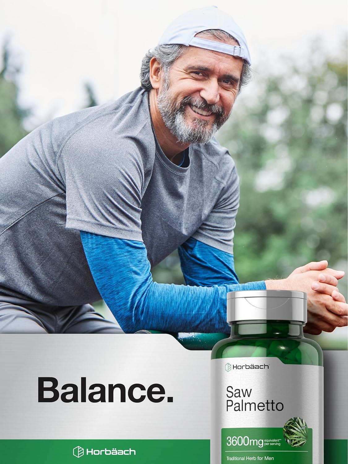 Saw Palmetto Extract 3600mg | 120 Capsules | Prostate Supplement | by Horbaach