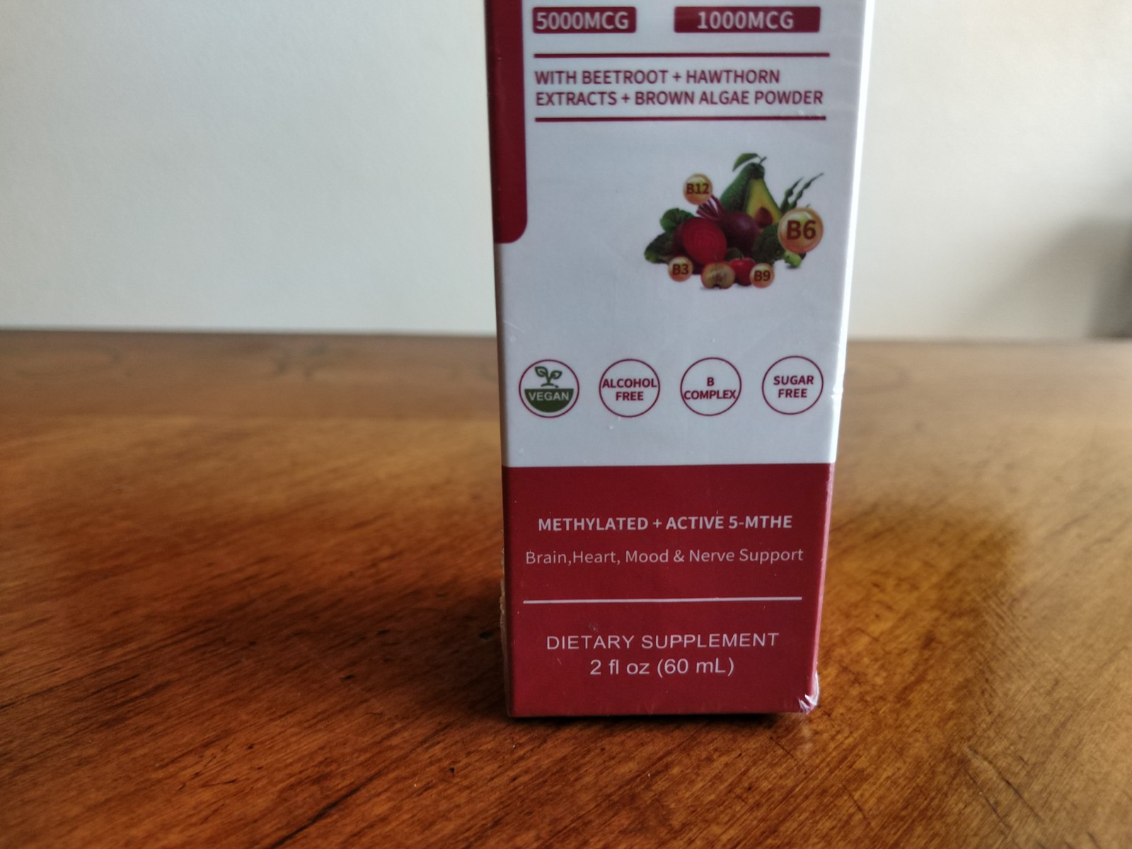 Mulittea Methylated B Complex Liquid Drops 5000 mcg B12 + 1000 mcg Folate 30days
