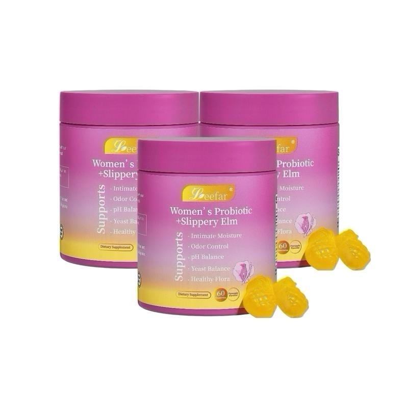 Women‘s Probiotic Gummy Vitamins: Slippery Elm designed for Digestive & Immune