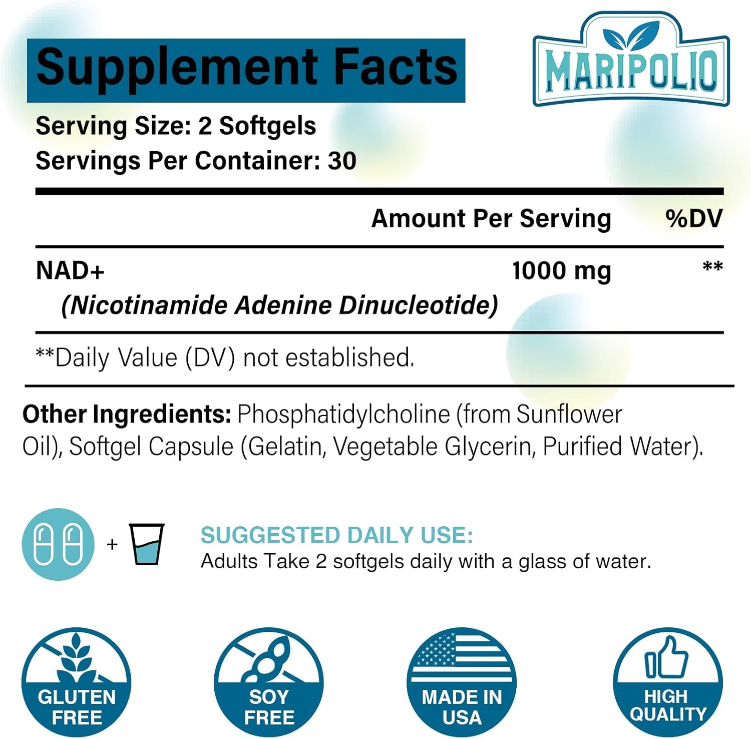 Liposomal Supplement 1000mg – Energy , Brain Function DNA Supporting