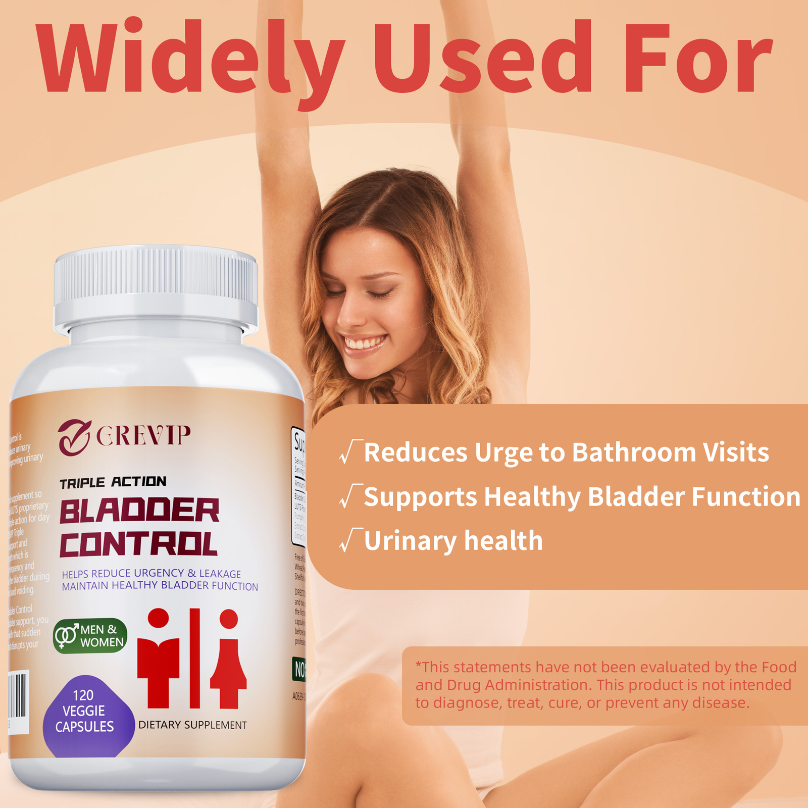 Bladder Control Capsules – Helps with Overactive Bladder,Improve Bladder Control