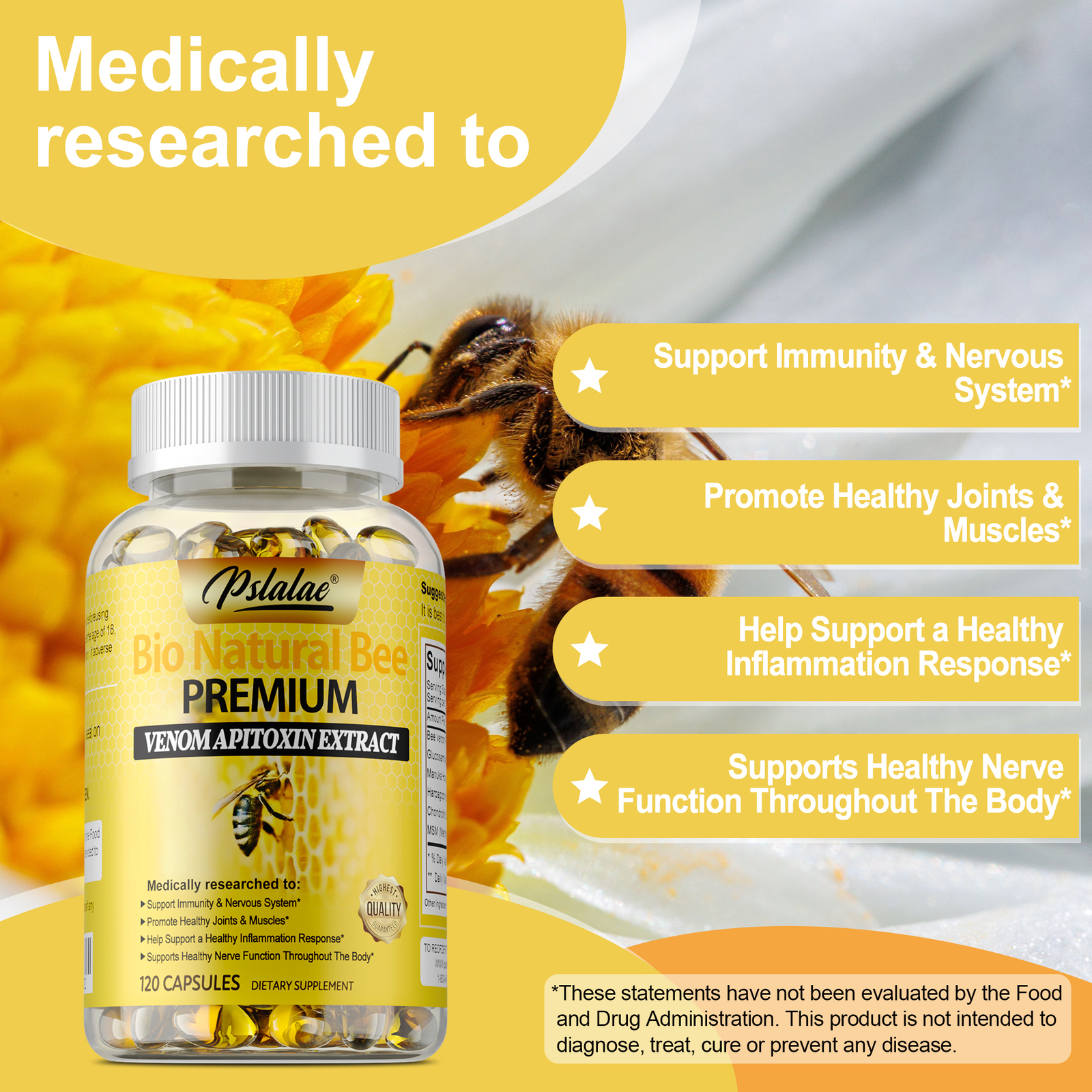 Bio Natural Bee – Glucosamine, Chondroitin, MSM, Joint Support, Pain Relief