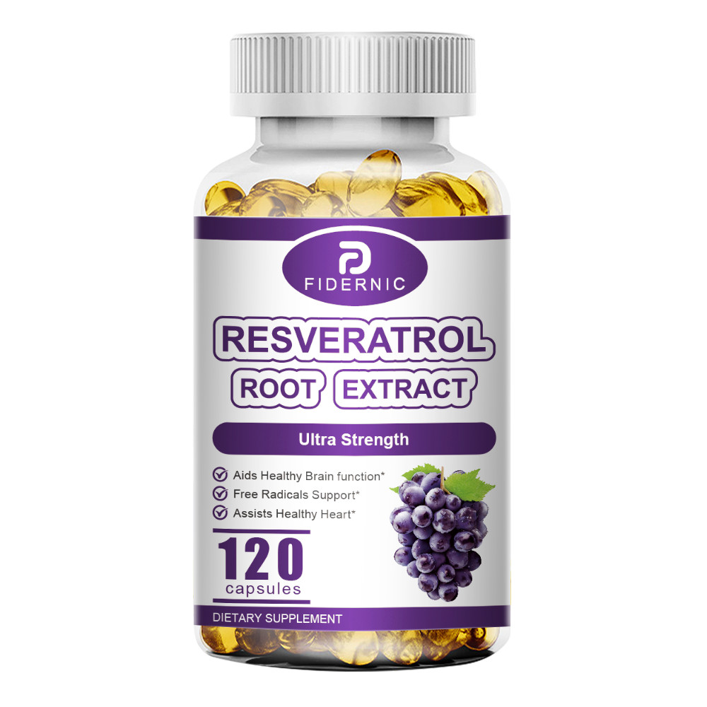 Resveratrol 1200mg High Abosorption Natural Anti Antioxidant ，Overall Wellness