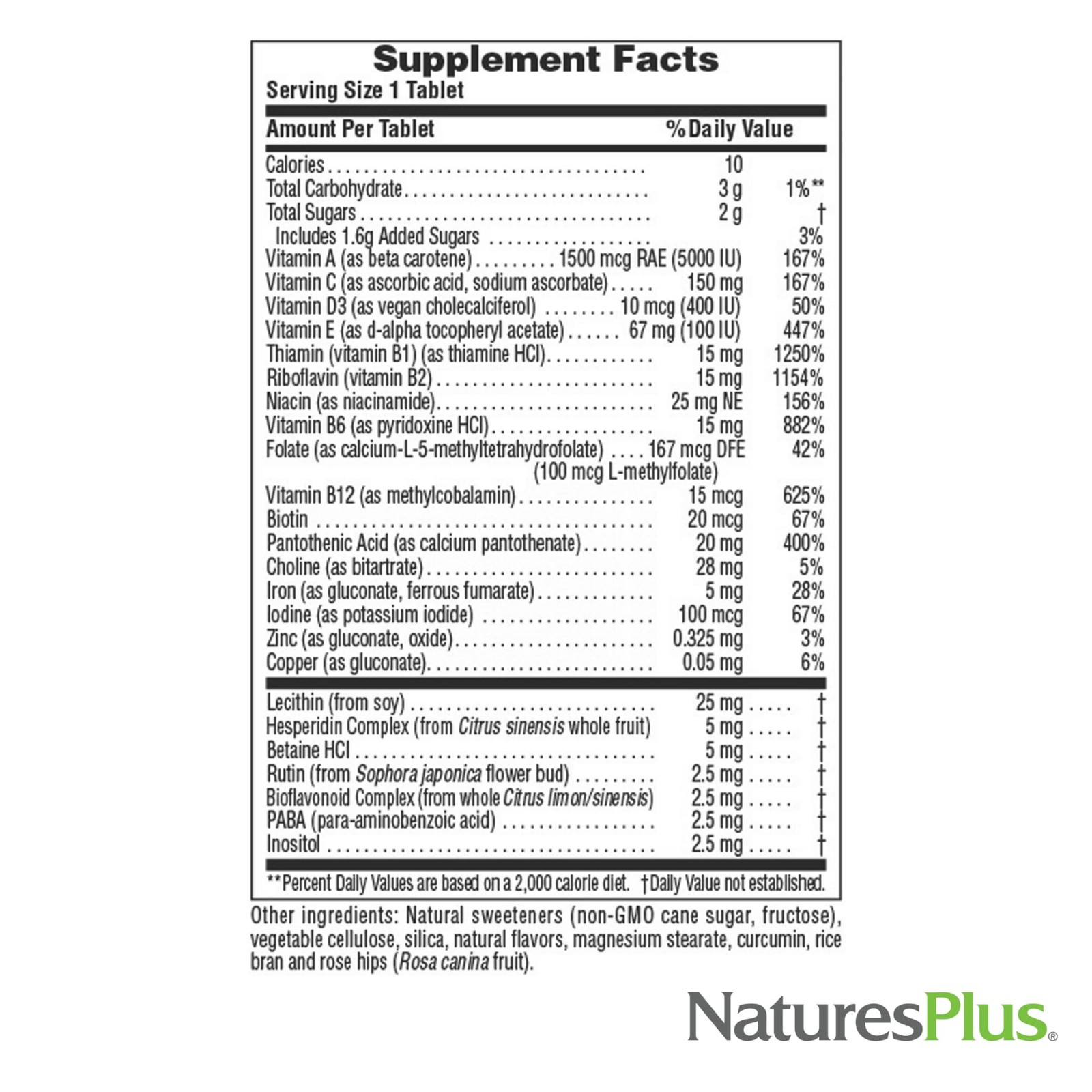 NaturesPlus Adult’s Chewable, Pineapple Flavor – 90 Count (Pack of 1), Yellow