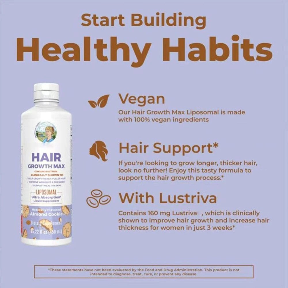 Mary Ruth’s Women’s Scalp Growth MAX Lipsomal With Lustriva (15.22 Fl Oz)NEW