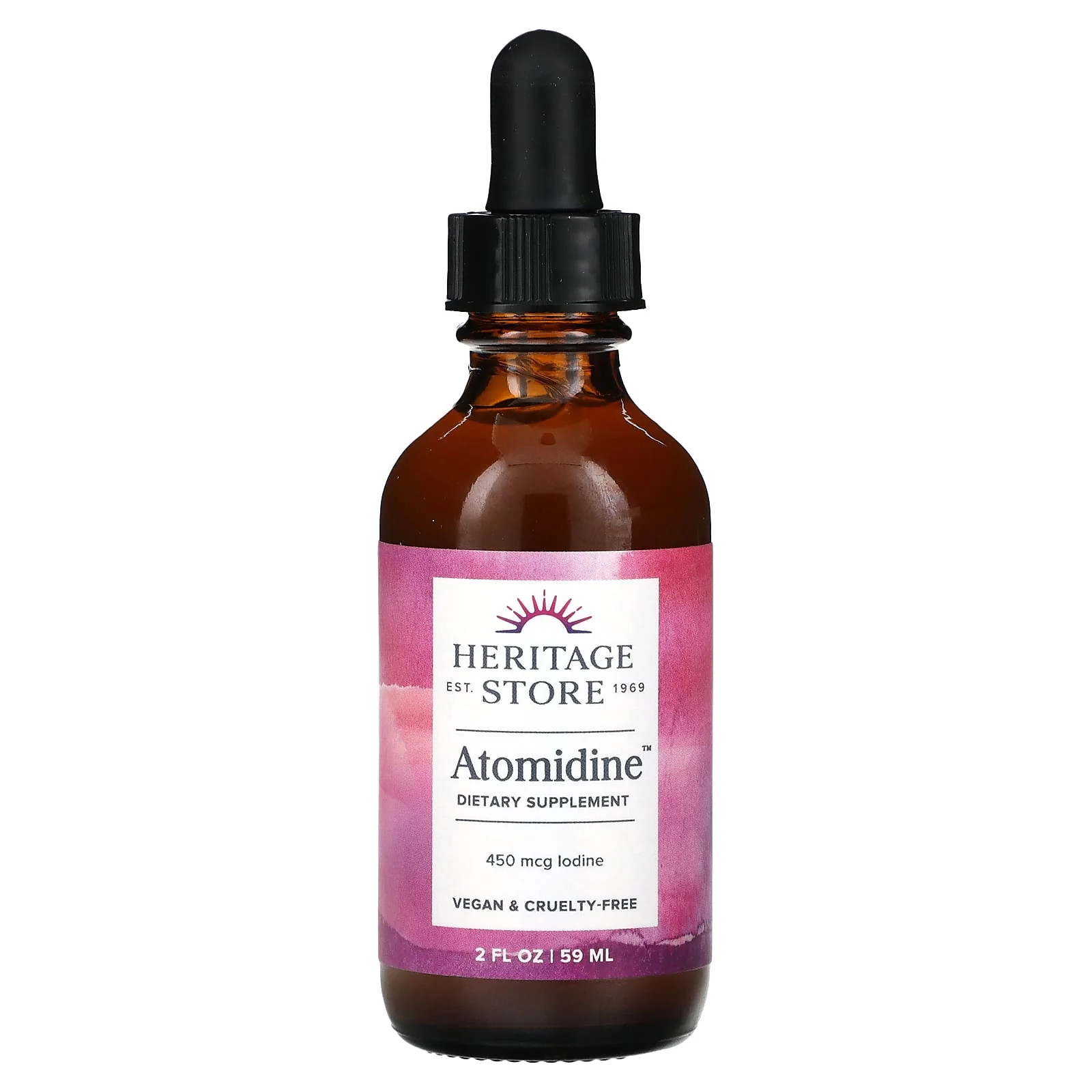 2 X Heritage Store, Atomidine, 450 mcg, 2 fl oz (59 ml)