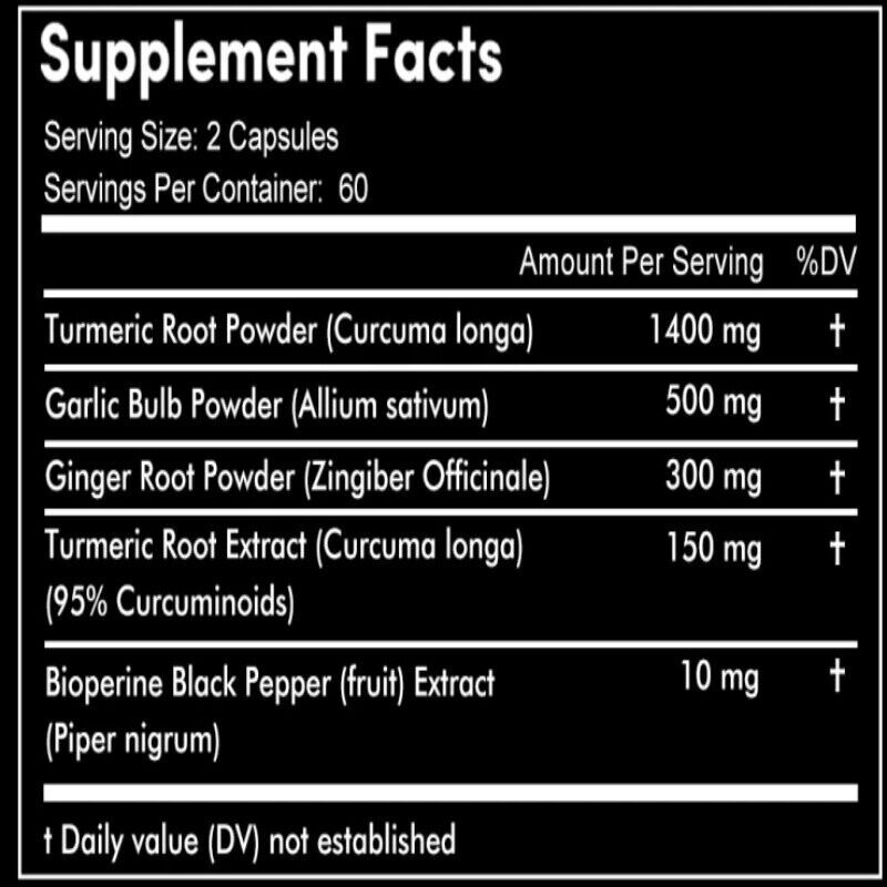 30/60/120Capsules Turmeric Curcumin 2360mg Herbal Extract with BioPerine