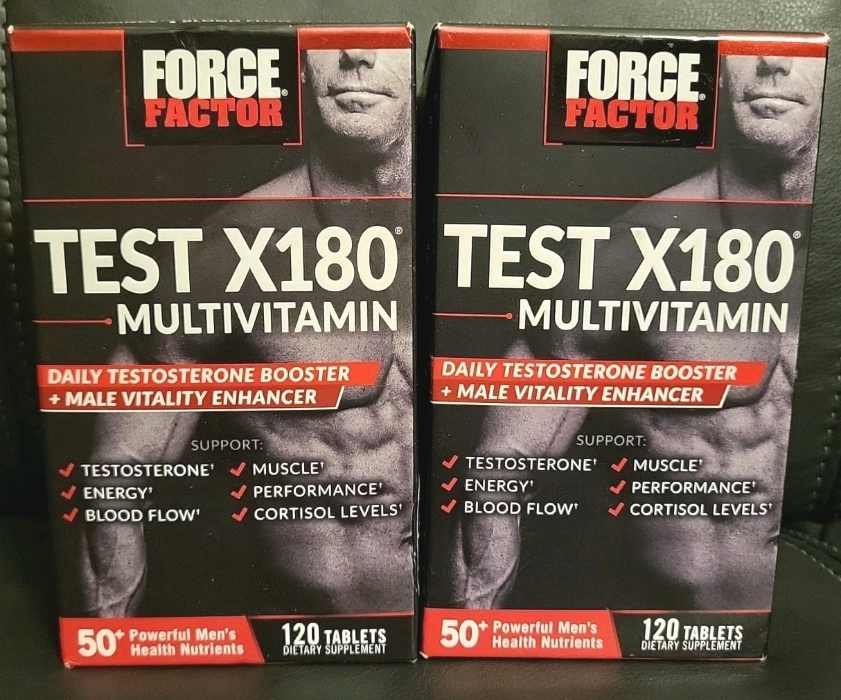2 Count Force Factor Test X180 Multivitamin 120 Tablets Each (240Ttl) Exp 9/2027