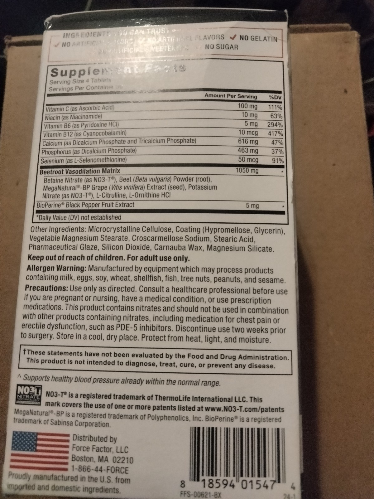 total beets supports healthy blood pressure 120 tablets