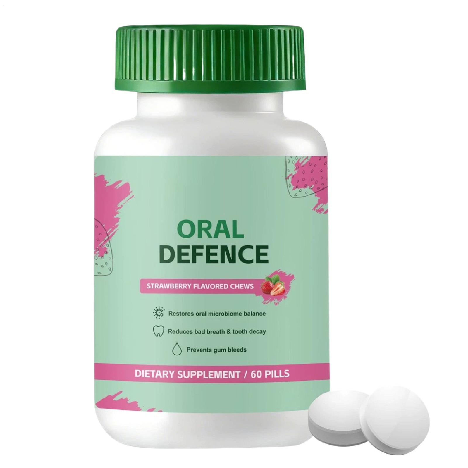 – Oral Defence Oracare Oral Probiotics Supplement For Fresh Breath, Teeth And Gu