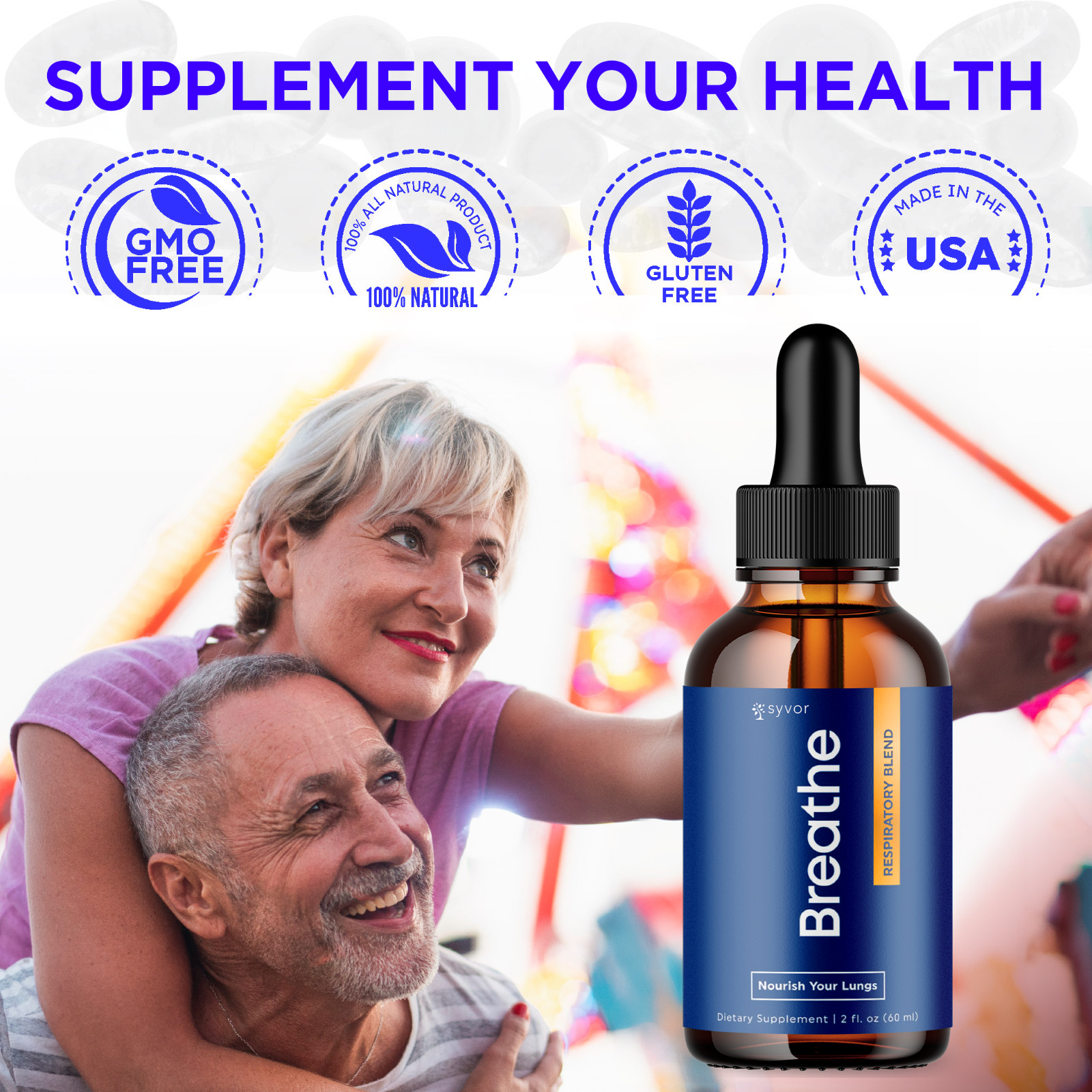 Breathe Respiratory Blend Drops Advanced Formula Lung Maximum Support (5 Pack)
