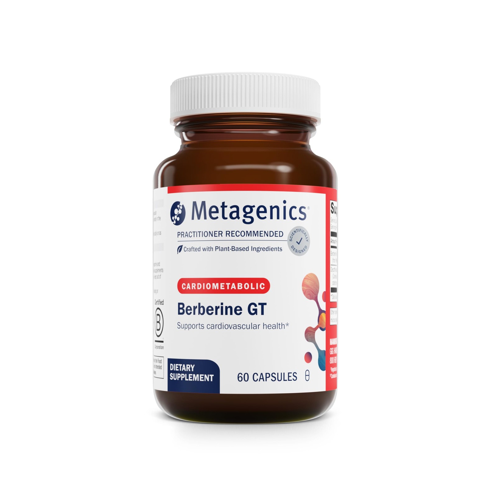 Metagenics Berberine GT – Supplement 500 mg – 60 Count (Pack of 1)