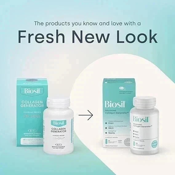 Biosil Collagen Generator – 120 Original Capsules ( pack of 2 )