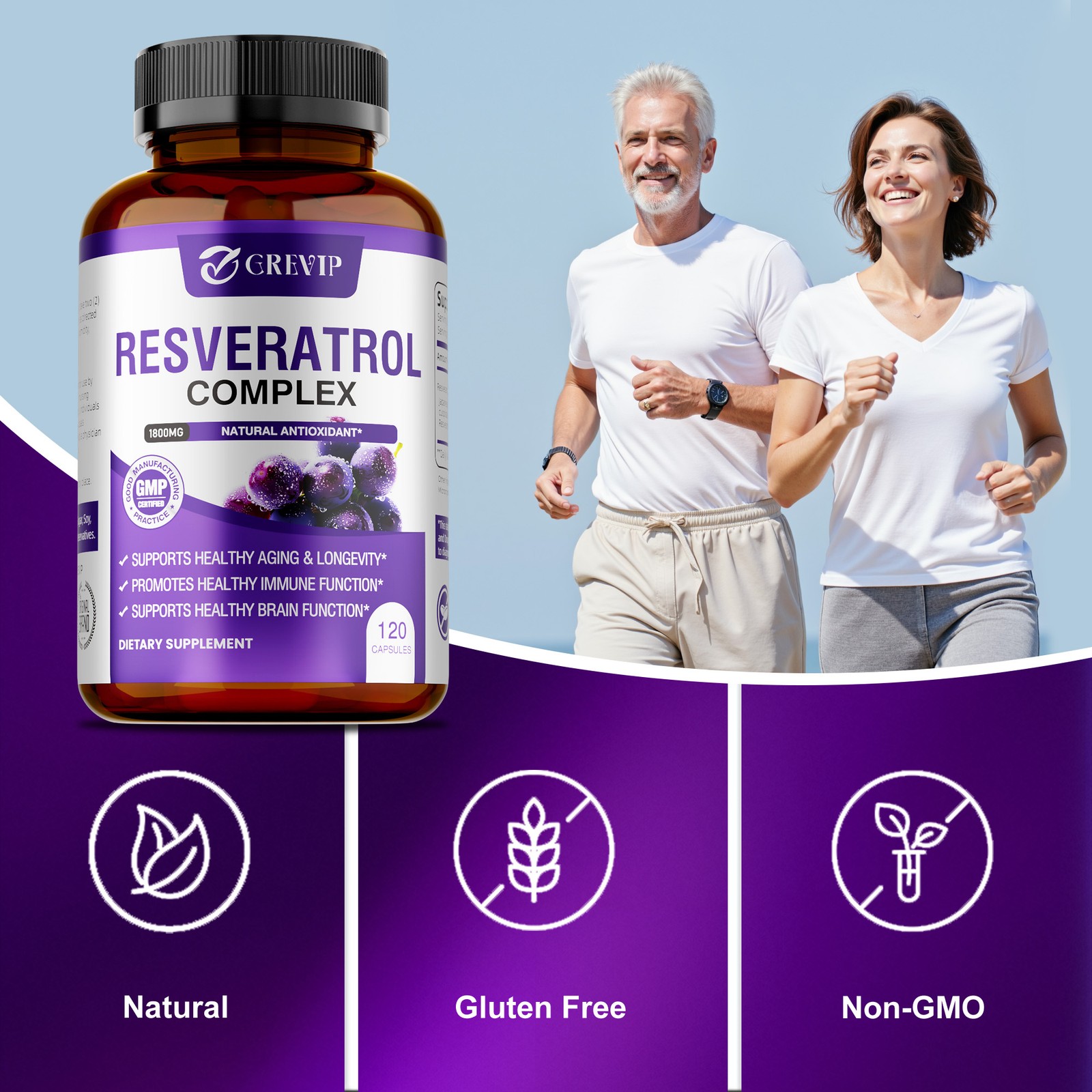 Resveratrol Complex 120pcs – Supports Cellular Energy and Repair, Skin Health