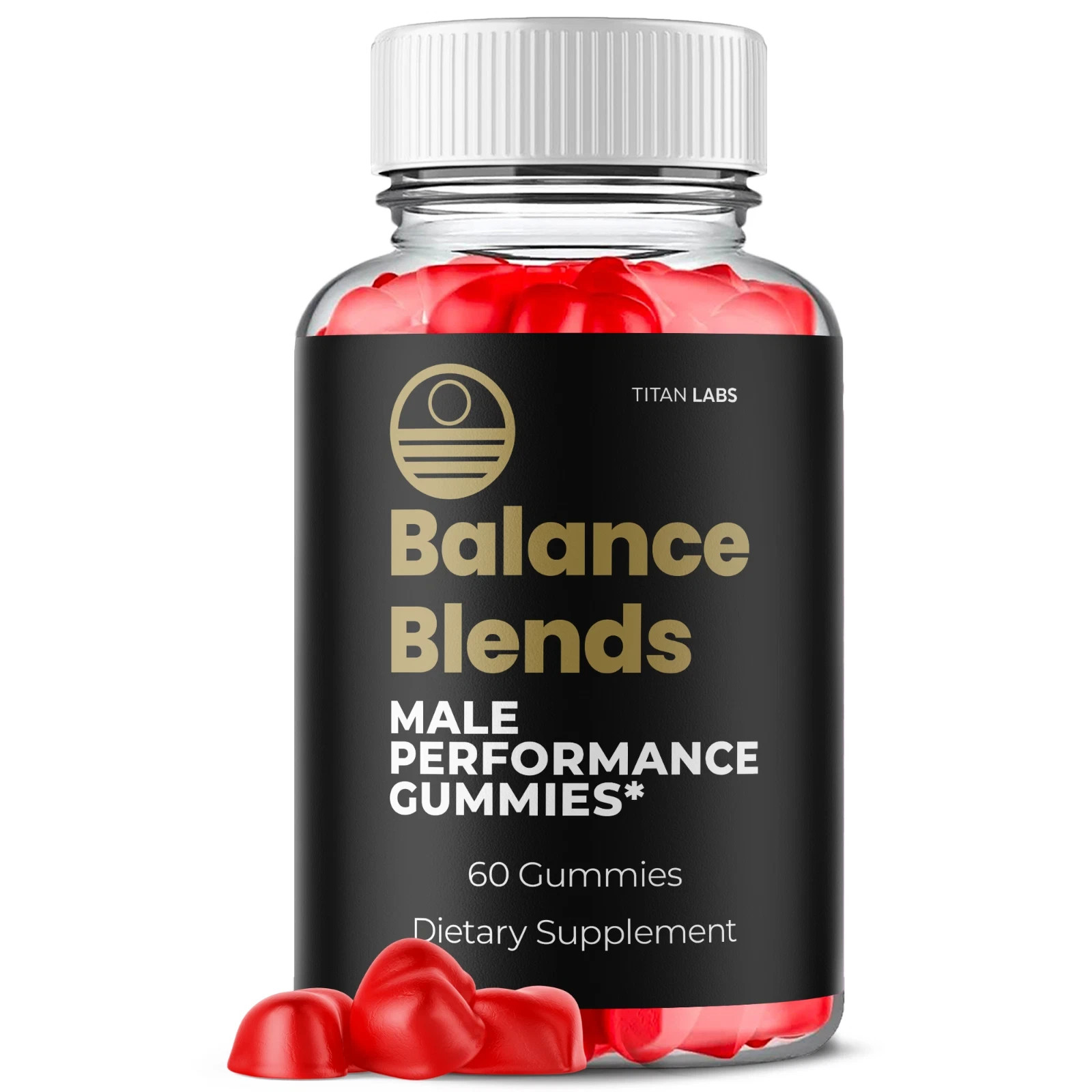 (5 Pack) Balance Blends Advanced Male Support Supplement BalanceBlends 300Gummys