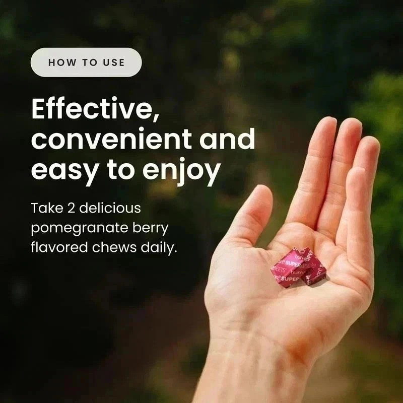 3Pack Human-N Super Beets / 60 count Pomegranate Chews for Heart Health