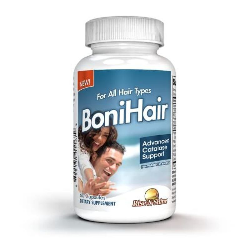 Rise-N-Shine BoniHair Catalase Supplement for Vibrant, 60 Count (Pack of 3)