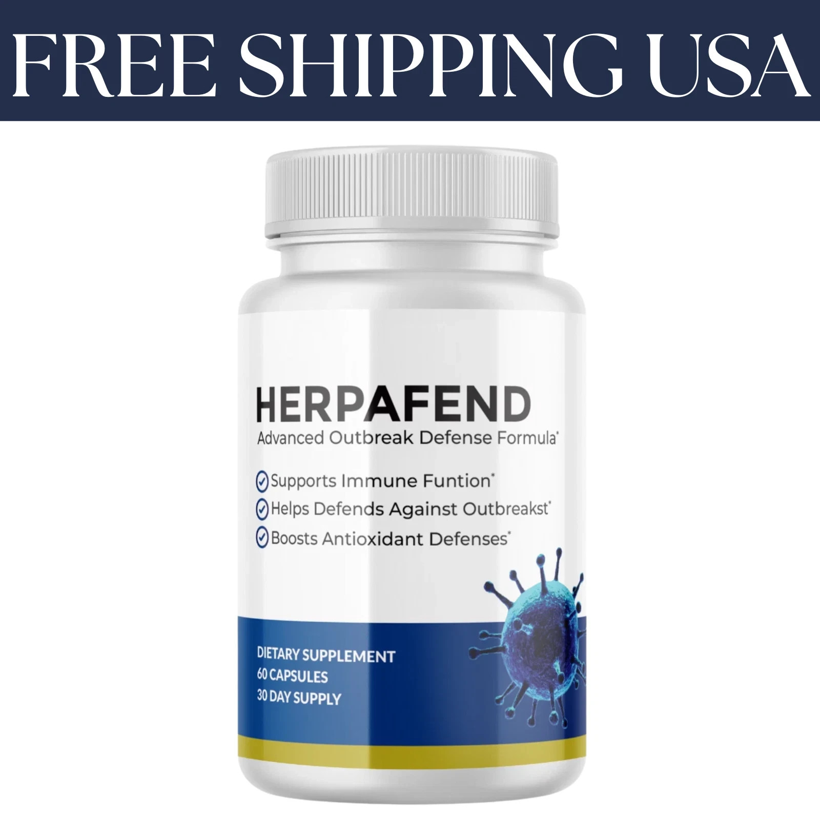 Herpafend Advanced Outbreak Defense Formula – 60 Capsules