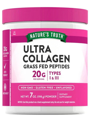 Nature’s Truth® Ultra Collagen Powder Grass Fed Peptides Types 1 & 3, 7 oz