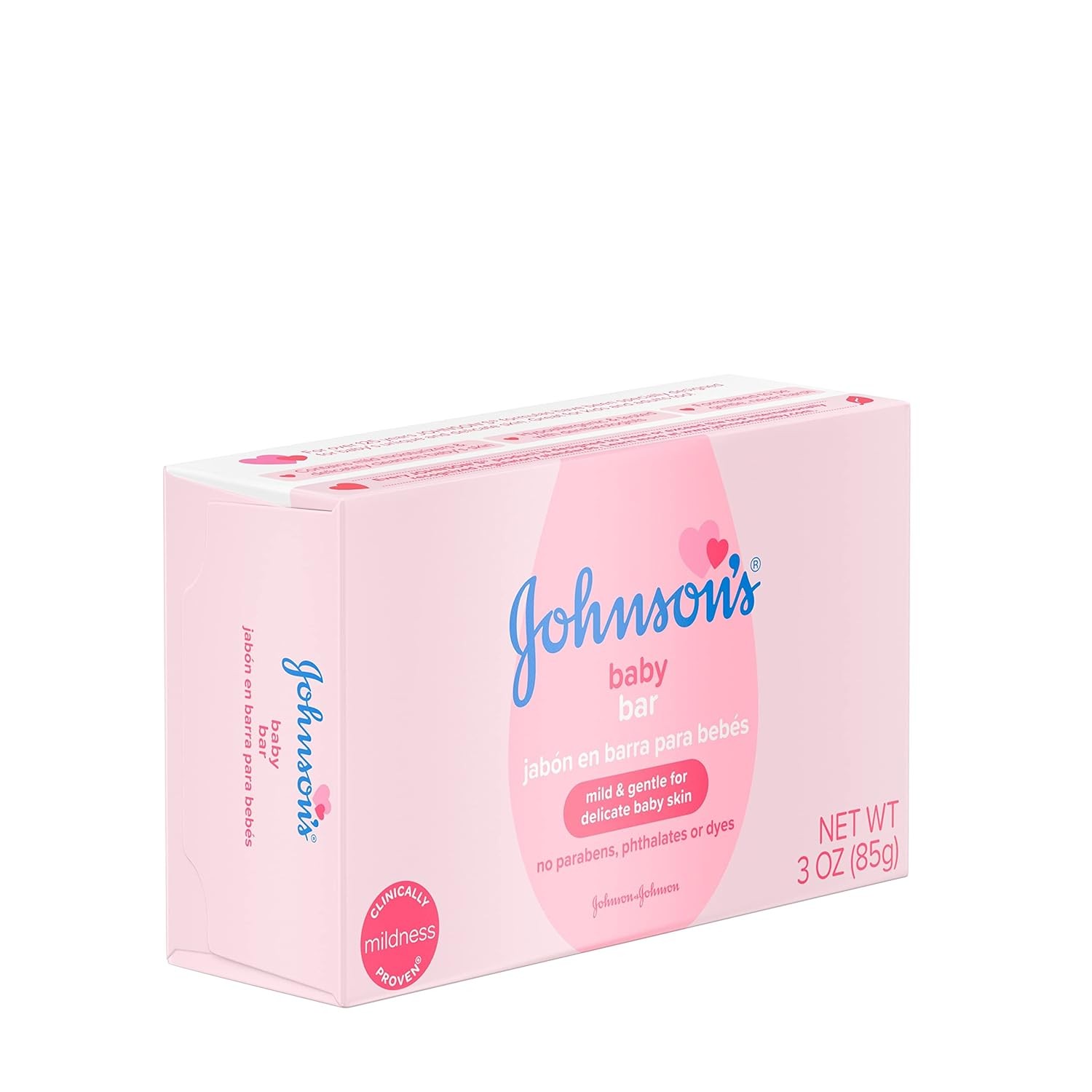 Johnson’s Baby Soap Bar – Moisturizes,Paraben Free,Hypoallergenic 3oz Pack of 1