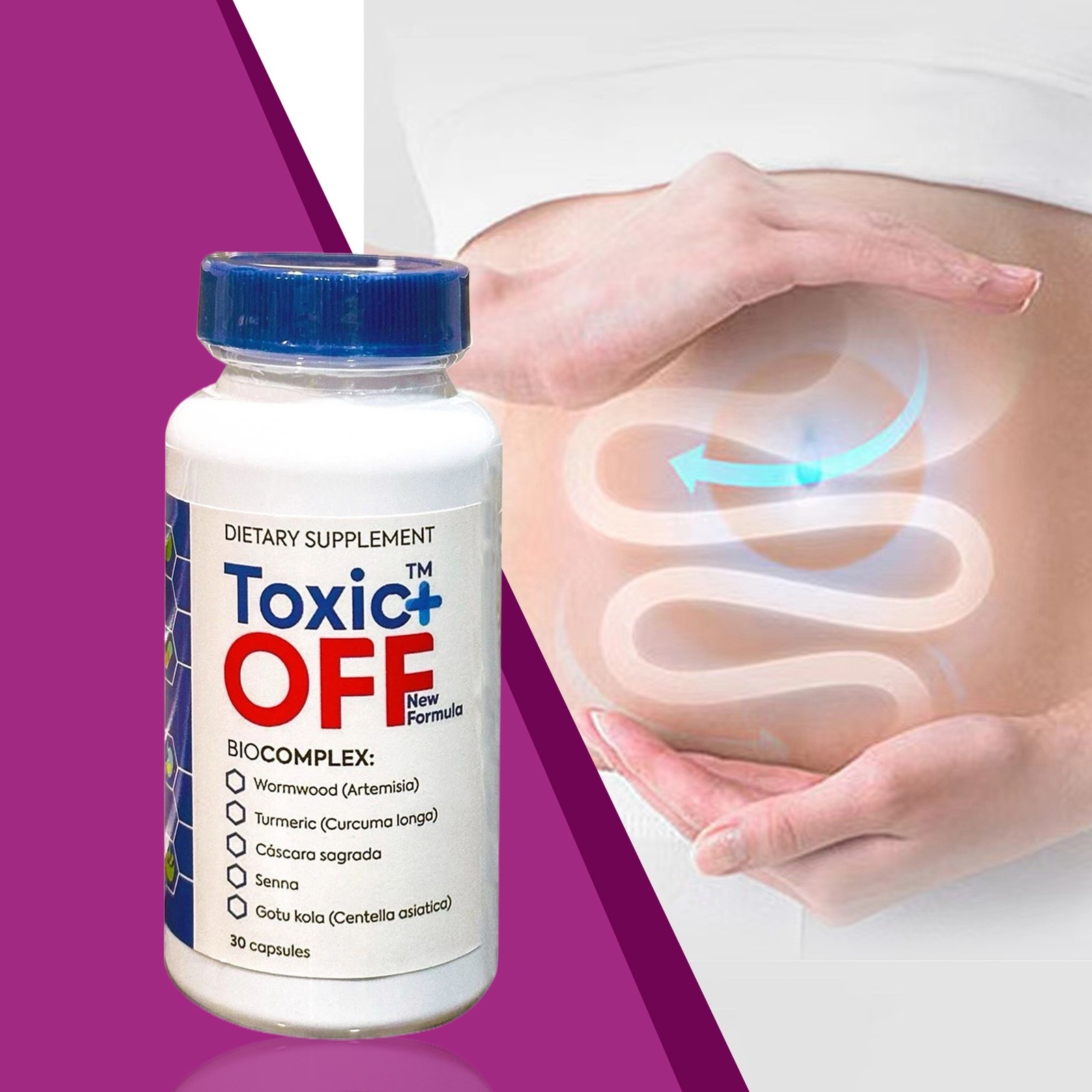 Off Toxic Plus 30 Capsules 1 Month Treatment New Improved Formula