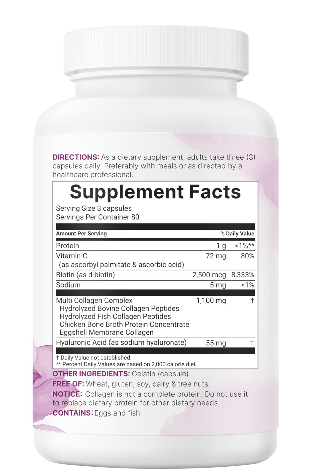 Micro Ingredients 2 Pack Multi Collagen Pills for Women 240 Count (Pack of 2)