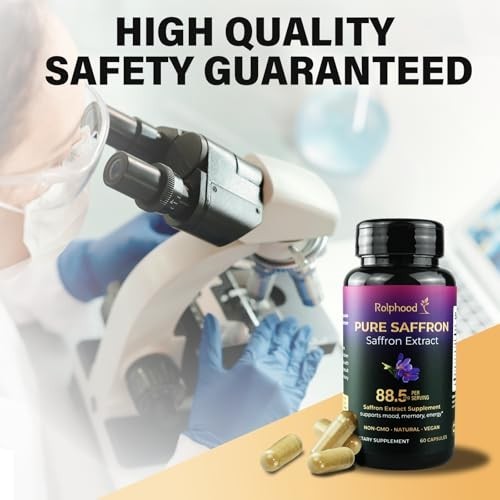 Saffron Extract Supplements Capsules 88.5Mg Natural Saffron Supplements for Mood