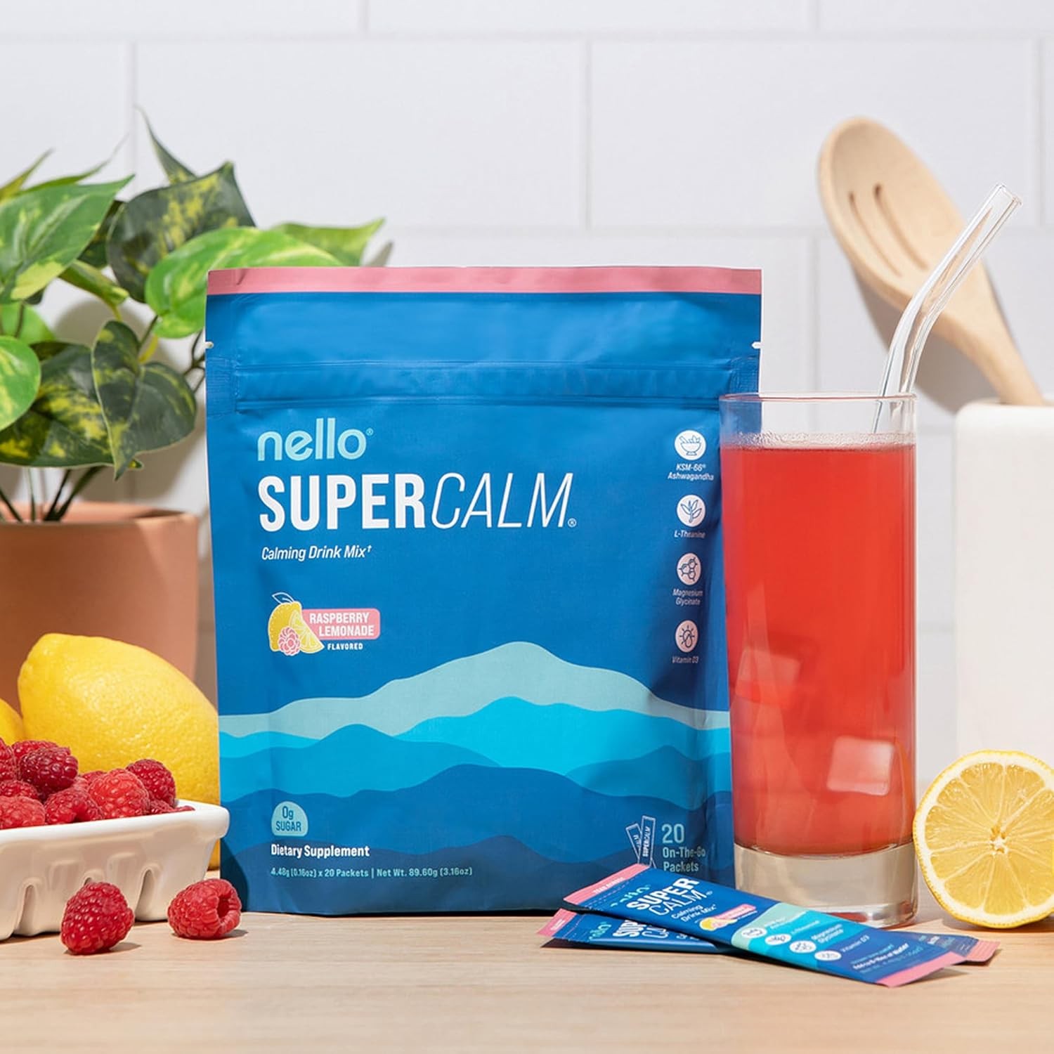 Calming Natural Powder Drink Mix Stress Relief & Restful Sleep Wellness Support