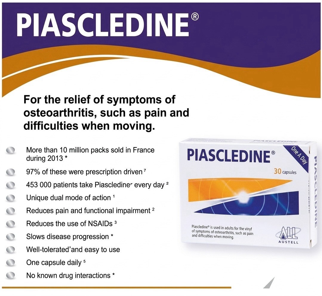 Piascledine 300 mg 90 Units Made In France