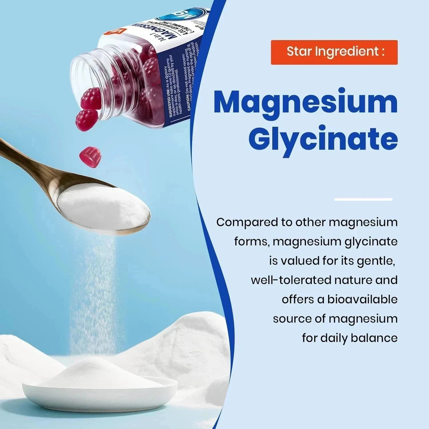 Mg 14-in-1 Magnesium Gummies – 10 VEV Types + D3, Ashwagandha – 90 Ct (2-Pack)
