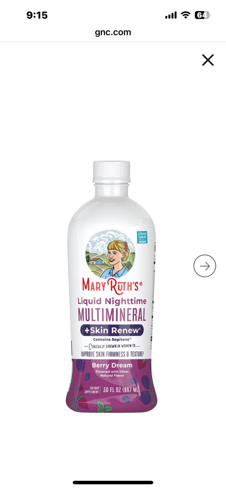 MaryRuth’s Liquid multi Vitamin Night 30 oz Bottle NEW & SEALED!