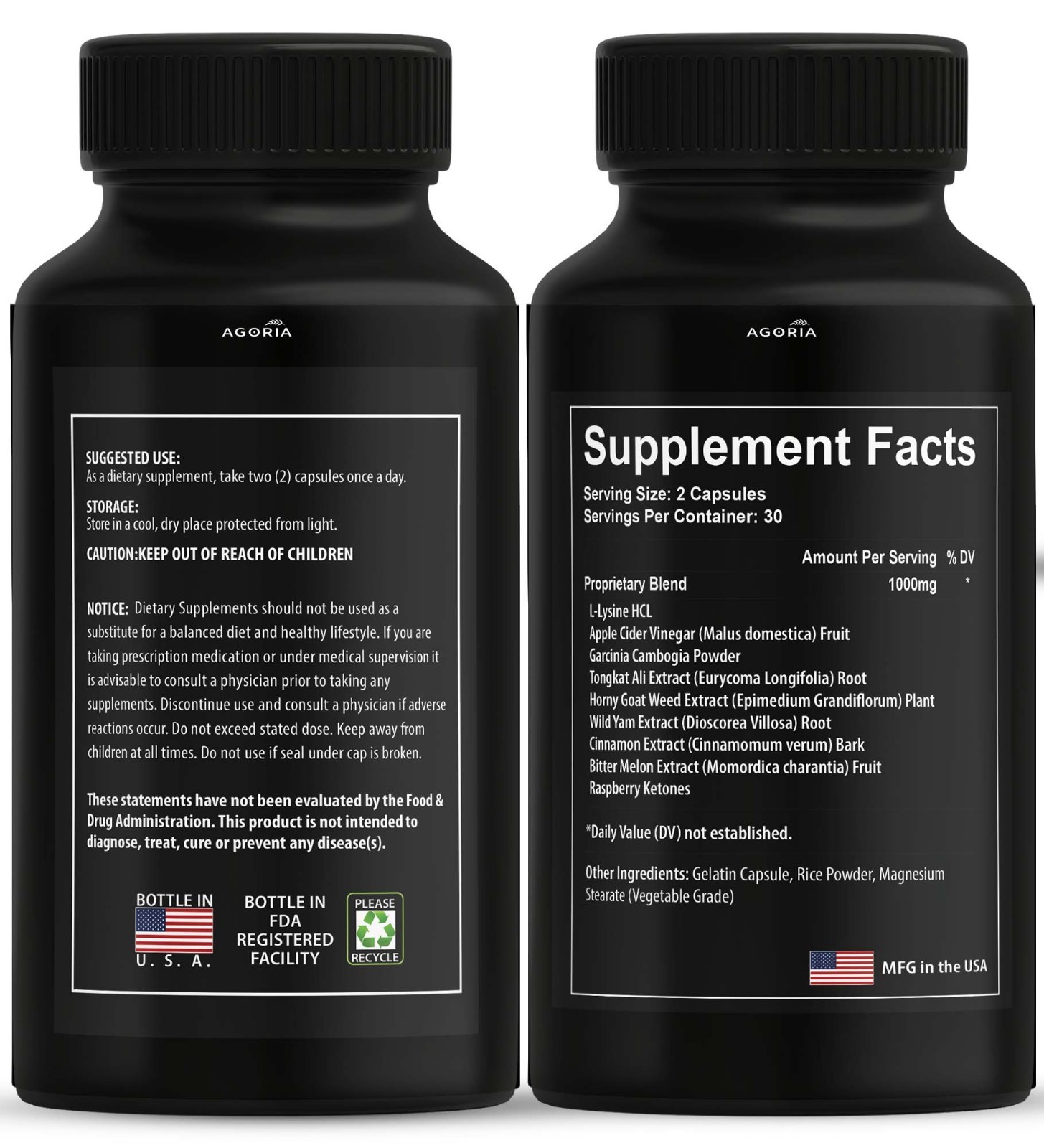 (5 Pack) Alpha Rock Advanced Male Healt Support VItamin AlphaRock Capsules